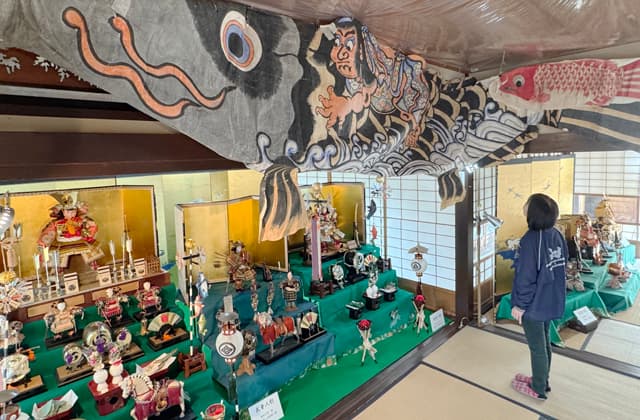 商家に伝わる武者人形