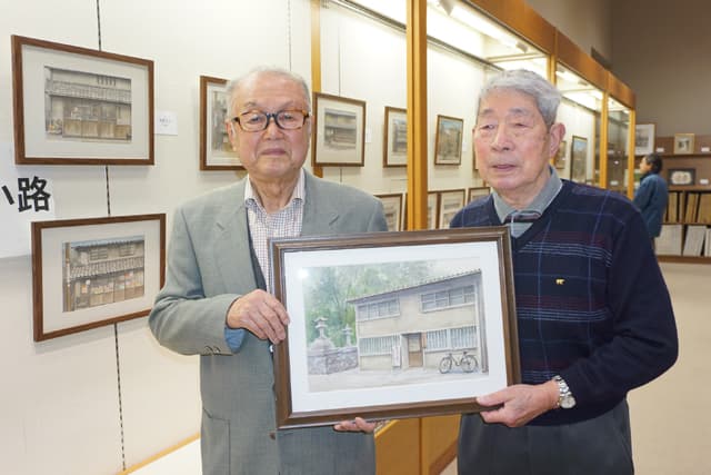 金屋―野々宮神社間のかつての町並み