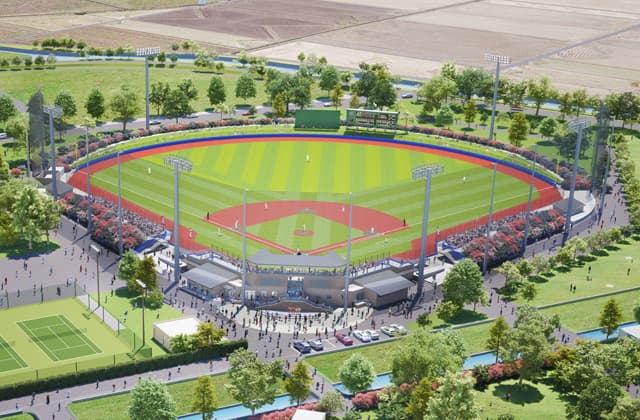 市立運動公園の新野球場 ネーミングパートナー募集