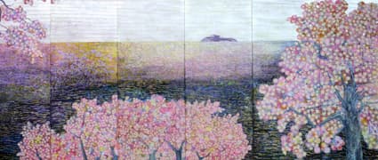 紅彫絵で描く「近江の百景展」