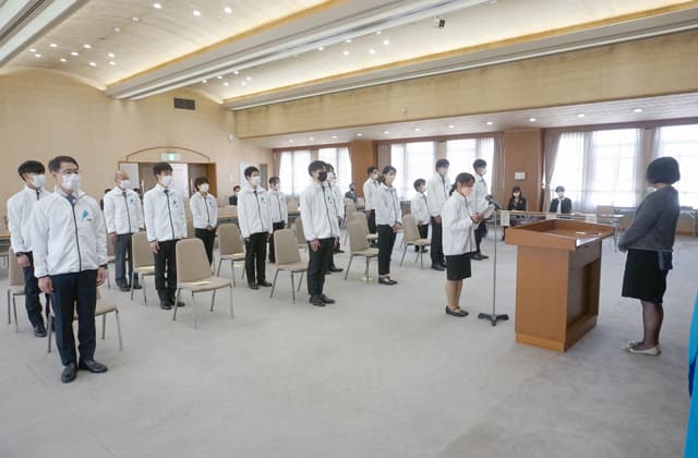 技能五輪・アビリンピック 県選手団結団式