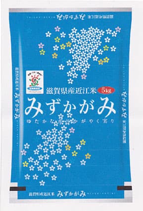 近江米新品種「みずかがみ」空を飛ぶ