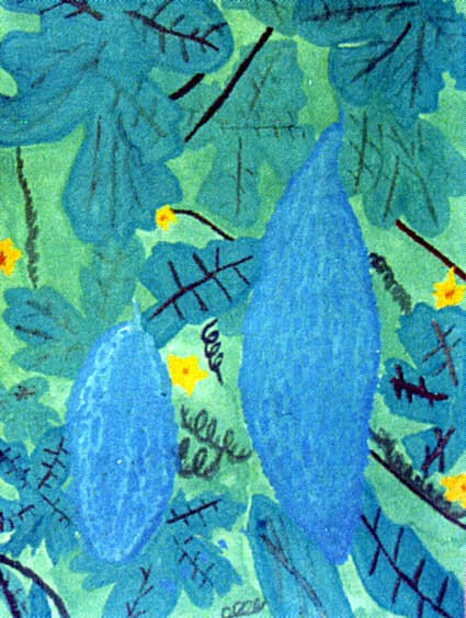 竜王小の園田美樹さん「夏の野菜」入賞