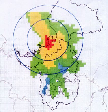 原発事故 放射性物質拡散予測