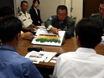 高島 陸自演習場 民家に着弾