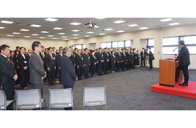 「公務員としてグレードアップを」東近江市年度始め式で小椋正清市長が訓示