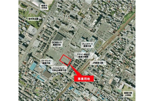 能登川駅前の再開発へパートナー事業者募る