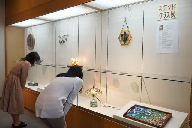 音羽レベッカさんステンドグラス展