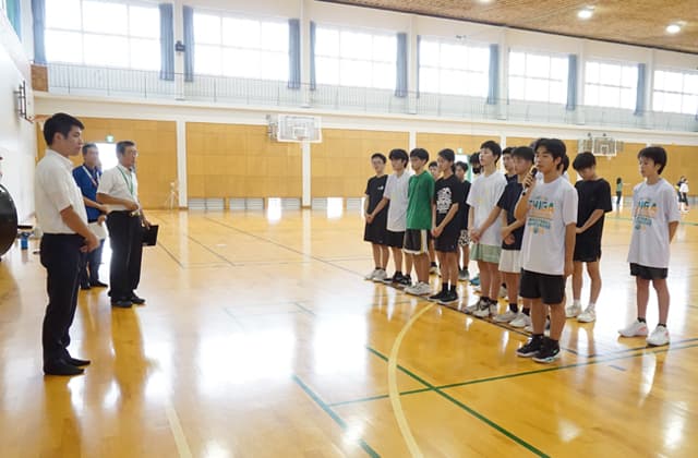 全国大会出場!日野中男子バスケ部