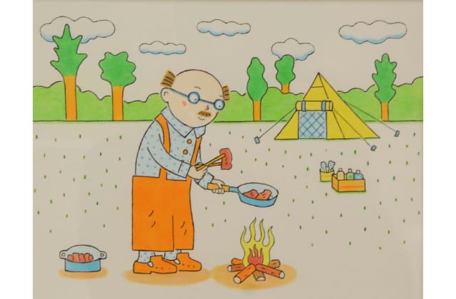 絵本作家・いとうひろし『ルラルさんのたきび』原画展